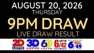 [LIVE] PCSO Lotto Result Today 9pm August 20 2026 - Ez2 Result and Swertres Result screenshot 5