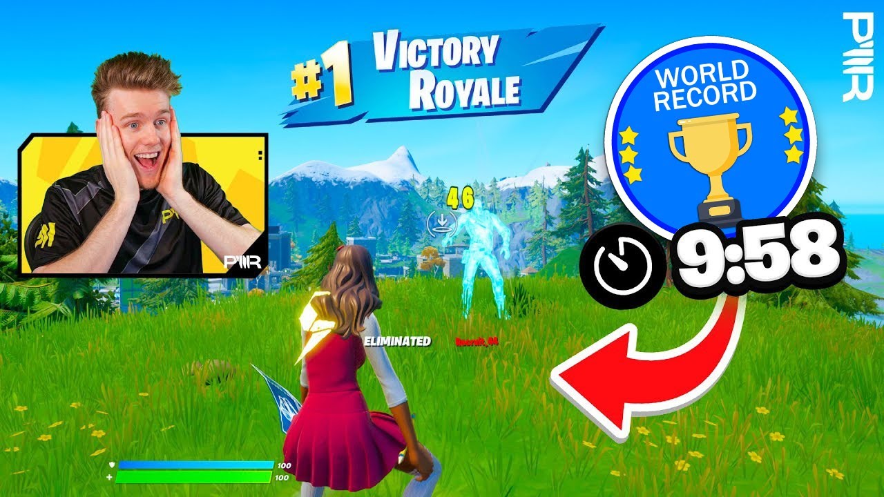 Fastest Game of Fortnite WINS! (World Record?)