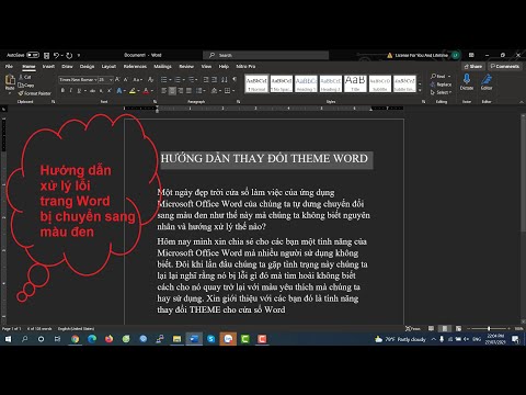 #1 Hướng dẫn xử lý lỗi trang Word bị chuyển sang màu đen Mới Nhất