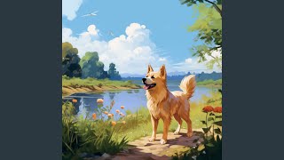 Paws in Harmony: Streamside Serenade