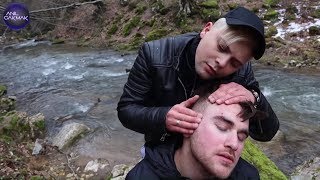 ASMR MASSAGE THERAPY IN NATURE ( +nature sounds ) ASMR HEAD MASSAGE * EAR MASSAGE * SCALP MASSAGE