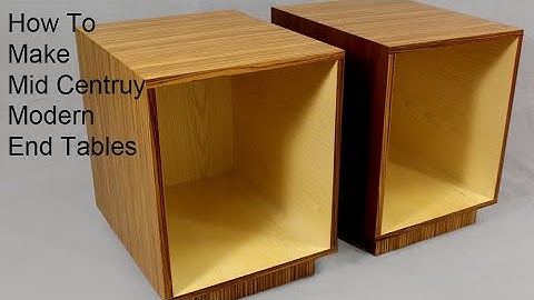 How to Build Mid Century Modern End Table