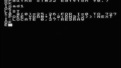 豊四季Tiny Basic for STM32F103による１行迷路