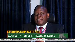 ACCREDITATION CERTIFICATE TO GOVERNMENT CHEMIST DEPARTMENT