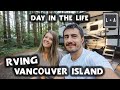 Rv camping at elk falls  you cant miss this vancouver island area