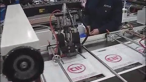 [CHOVYTING]Automatic inside glue patch handle Carry Shopping Bag Making Machine