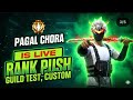 RANK PUSH , GUILD TEST , CUSTOM🤯 GAMEPLAY WITH BAKCHO*I | FREE FIRE LIVE
