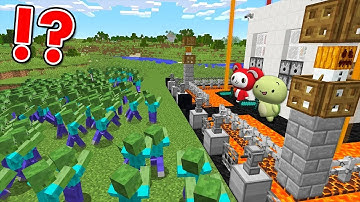 7 Security Build Hacks vs Zombies - Minecraft