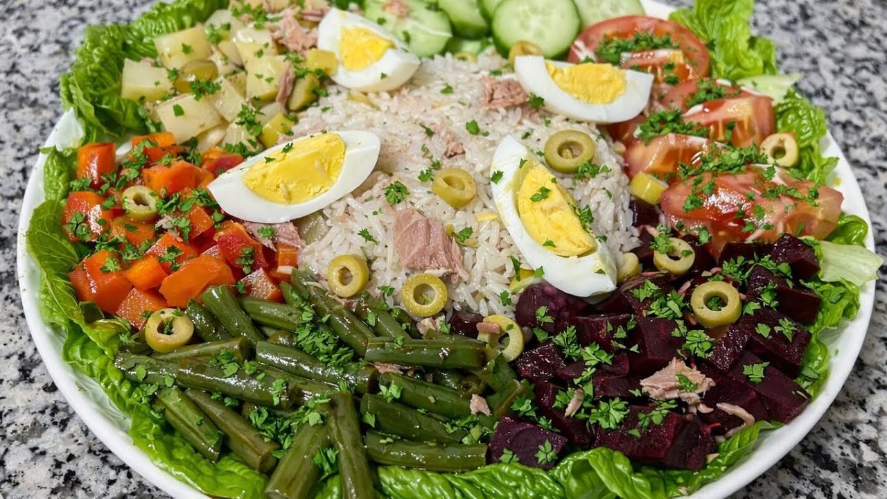  سلطة الأرز والخضر فقط فالكوكوط 🔥سهلة وسريعة حضريها لإفطار رمضان#اكسبلور 