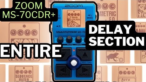 "Does New MS-70CDR+ Have The Best Multi FX Delays?" | Zoom MS-70CDR+|