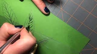 Pot Leaf Papercutting Time Lapse by artist Corie Mae Dark