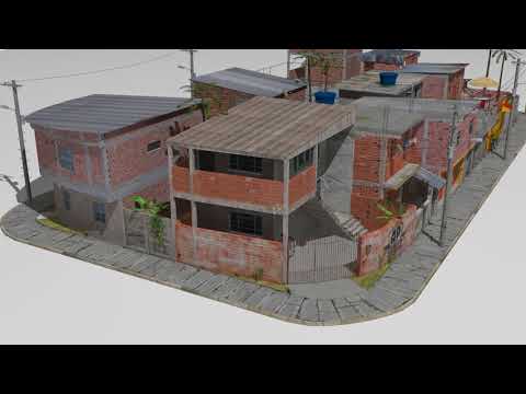 Favela Street 3d Model In Cityscapes 3dexport