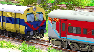 LHB RED COUPLING ICF MEMU | BUMPY RAILROAD | RAILWORKS | TRAIN SIMULATOR 2022 | RAILROAD