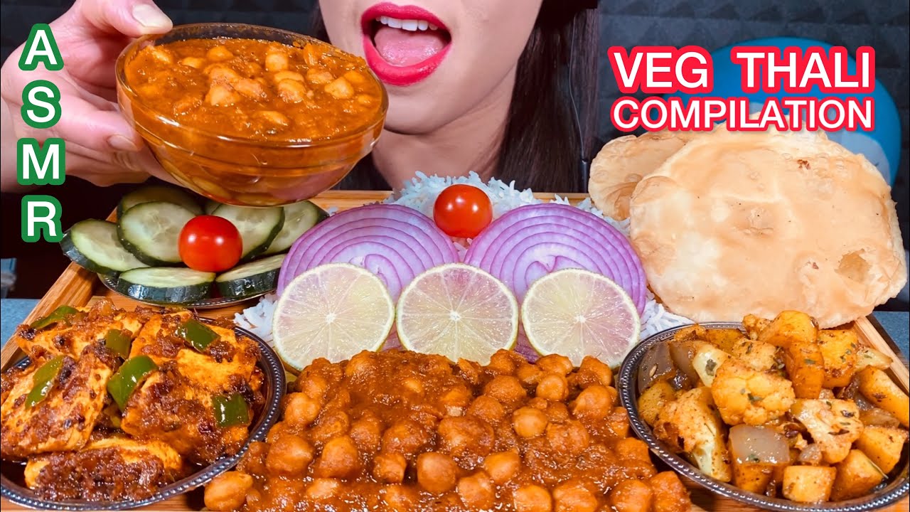 BEST OF STELLA ASMR INDIAN VEG FOOD COMPILATION PART 1 MUKBANG MASSIVE Eating Sounds