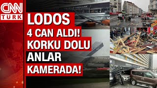 İstanbulda Lodos 4 Can Aldı Hayat Felç Oldu Korku Dolu Anlar Anbean Kameralara Yansıdı