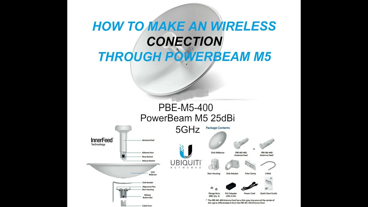How to configure a PowerBeam and make A wireless network. - YouTube