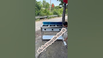 Bếp Âu công nghiệp 3 họng – Làm một lần, dùng cả đời #bepau3hong #thietbibep #inox304