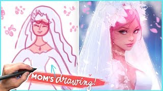 DRAWING MY MOMS DRAWING! (Mothers Day!)