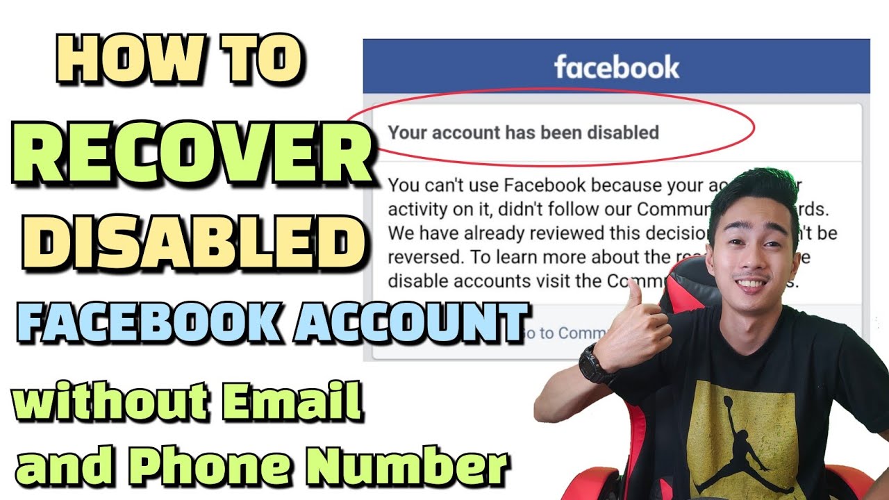 How to RECOVER Disabled Facebook Account without Email and Phone Number 2021