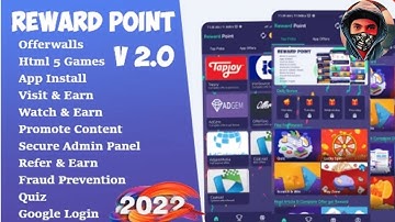 Reward Point - Html Games + Offerwall App Source Code Free Download | Earning App Source Code Free