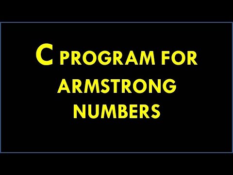 C Program For Armstrong Number - How to Find Armstrong Number In C ...