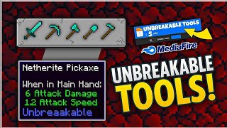 NEVER Break Your Tools Again in MCPE! 🔨🔥 (Unbreakable Trick) New Mod