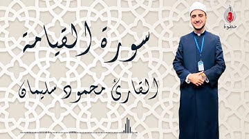 سورة القيامة|القارئ محمود سليمان🤍