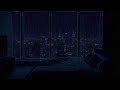 Rain Sounds in a Dark Bedroom (No Ads) | Relaxing Ambience for Deep Sleep