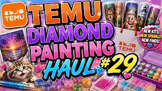 🛍️ TEMU Diamond Painting Haul #29 | Amazing New Finds, Big Sparkle & Budget-Friendly Gems! 💎✨
