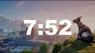 7 minutes 52 seconds [472 secs] clock timer countdown || Alarm Focus