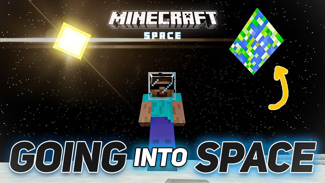 TRAVELLING TO MOON in Minecraft - YouTube