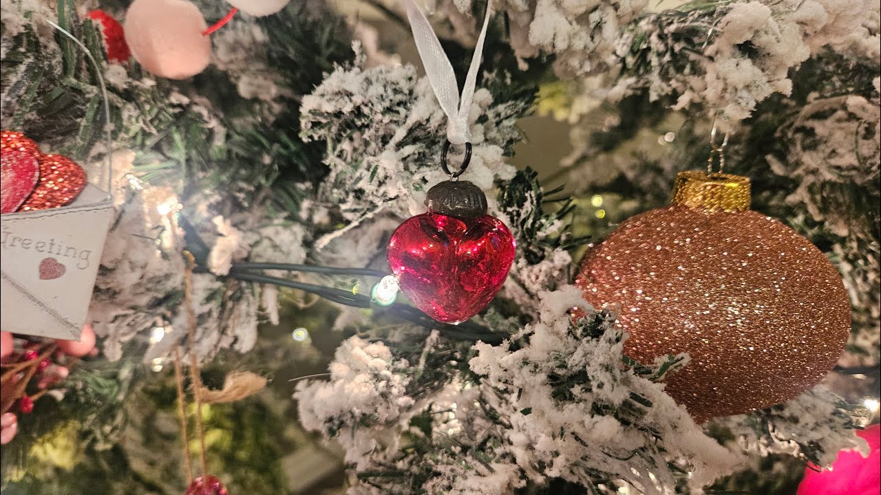 Mini Mercury Glass Valentine's Day Heart Ornaments, 12