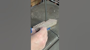 Satisfying Video Removing Excess Material on a Walnut Knife Handle #satisfying #knifemaking #asmr