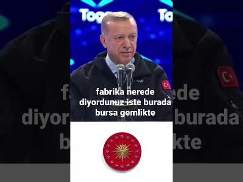 ANI BUNUN FABRIKASI NEREDE DIYORDUNUZ ISTE BURADA BURSA GEMLIKTE #togg #shorts #erdoğan