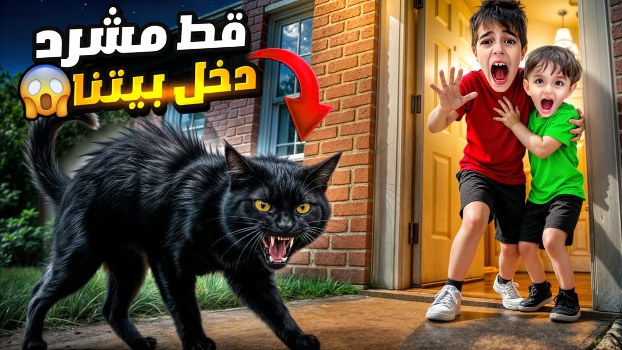 لقينا قط مشرد جنب باب بيتنا ! دخل بيتنا وخوف خلودة وكموتة😱