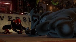 Spider-Man vs Fake Rhino in No Way Home Suit Marvel's Spider-Man Remastered PS5