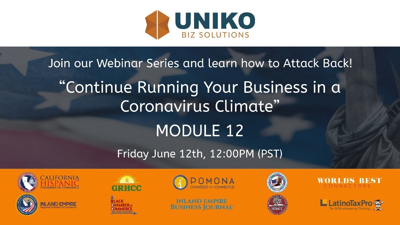 Webinar: Continue Running Your Business in a Coronavirus Climate - YouTube