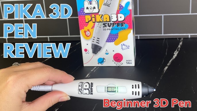 Pika3d Junior 3D Printing Pen for Kids Ages 6+ - Ready to Use and Child Safe 3D Pen with No Hot Parts Free Refills Included