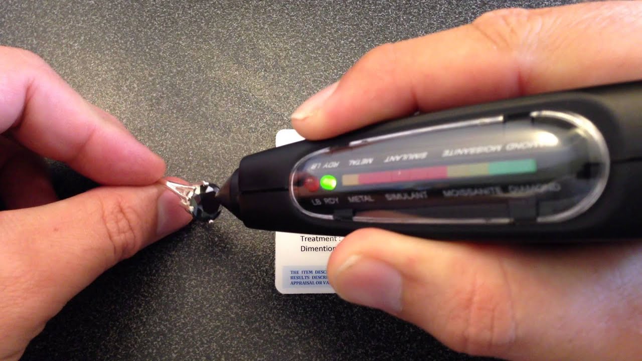 5.15cts Black Diamond Test YouTube