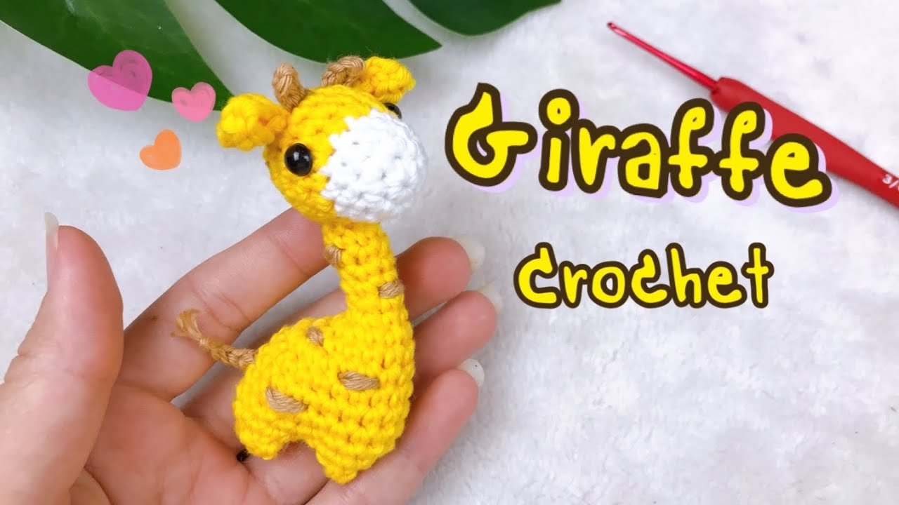 GIRAFFE CROCHET | AMIGURUMI TUTORIAL:  ถักยีราฟ