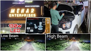 Led Head light upgrade in Ignis || Excelite 130W