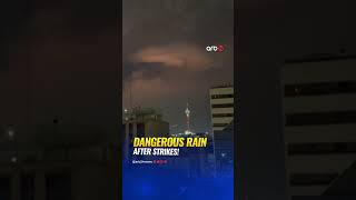 Experts warn of health risks as toxic smoke from strikes leads to “black rain” in Tehran