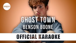 Benson Boone - GHOST TOWN (Official Karaoke Instrumental) | SongJam