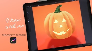 How to Draw a Jack o Lantern - Halloween Pumpkin Procreate Tutorial #procreate #drawing #digitalart
