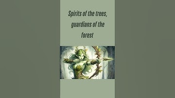 Dryads: The Mysterious Tree Spirits of Ancient Myth 🌳🧝‍♀️ #ancientmagic #mythology #naturespirits