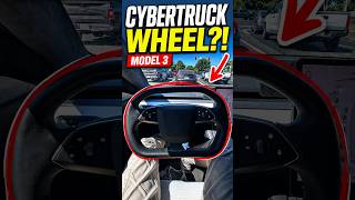 Cybertruck steering wheel for any Tesla model 3 or Y! #Tesla #cybertruck #automobile