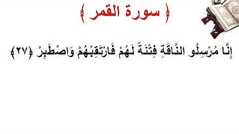 سورة القمر الأية 27