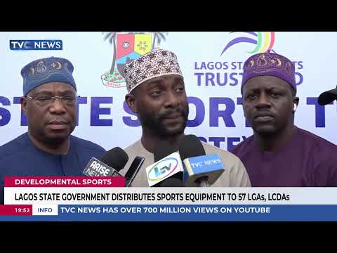Lagos State Government Distributes Sports Equipment to 57 LGAs, LCDAs
