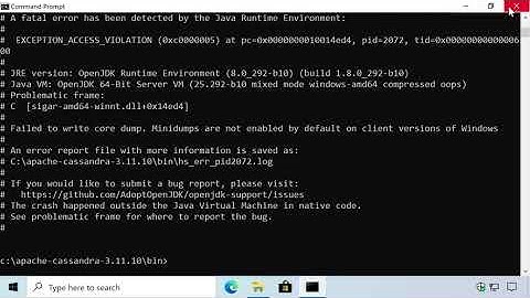 Installing Apache Cassandra on Windows in 2021