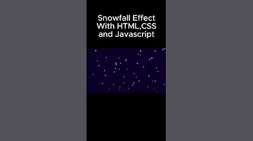 Beautiful Snowfall Effect Using HTML & CSS ❄️ | Easy CSS Animation Tutorial
